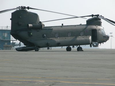 Even Chinook serials are painted small to avoid compromising the low-visibilty scheme